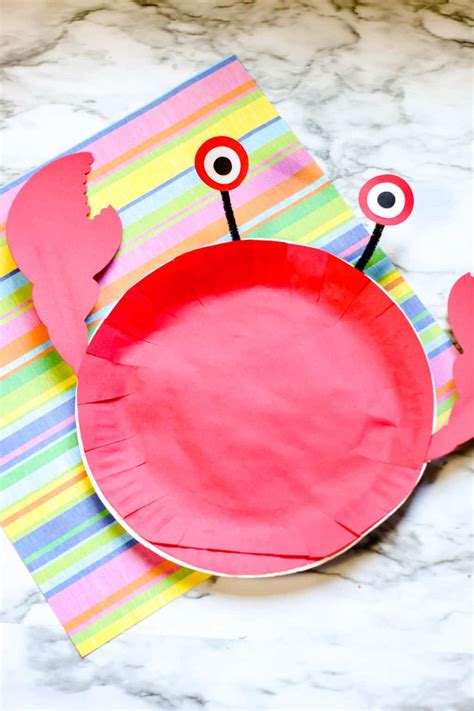 Easy Paper Plate Crab Craft For Kids - SoCal Field Trips