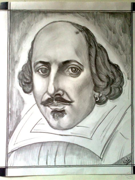 Pencil Sketch Of William Shakespeare - Desi Painters