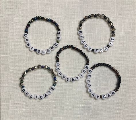 Taylor Swift Reputation Bracelets - Etsy