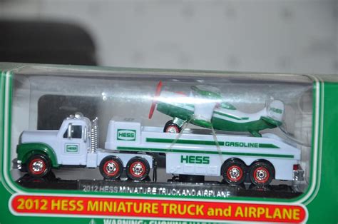 Amazon.com: 2012 Hess Miniature Truck and Airplane: Toys & Games