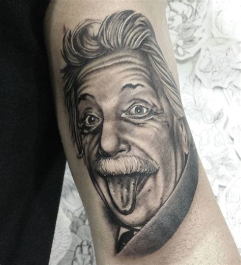 15 Incredible Albert Einstein Tattoos - TattooBlend