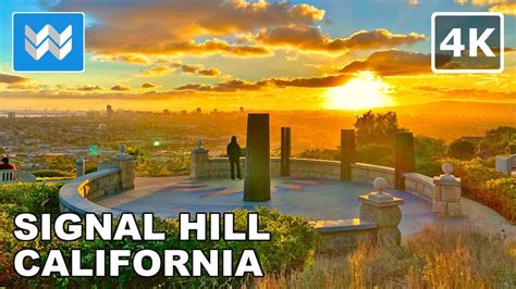 [4K] Hilltop Park in Signal Hill, California - LAST SUNSET OF 2021 - New Year's Eve Walking Tour ...