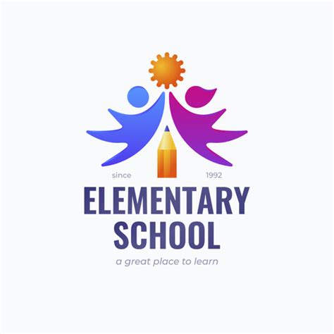 Elementary school logo vector free download