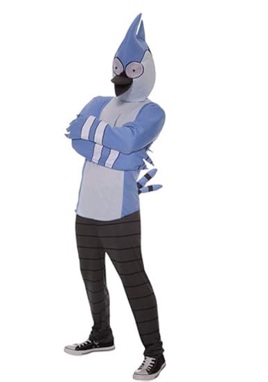 Regular Show Mordecai Adult Costume: Amazon.ca: Clothing & Accessories