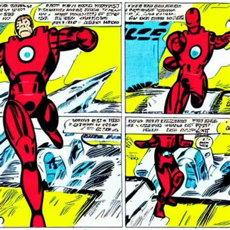 Ironman comic strip | Stable Diffusion