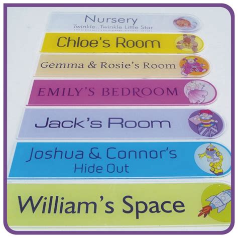 Childrens Door Signs colourful, fun with many characters to choose from ...