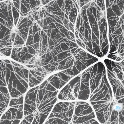 neurons and dendrites seen through scanning electron | Stable Diffusion