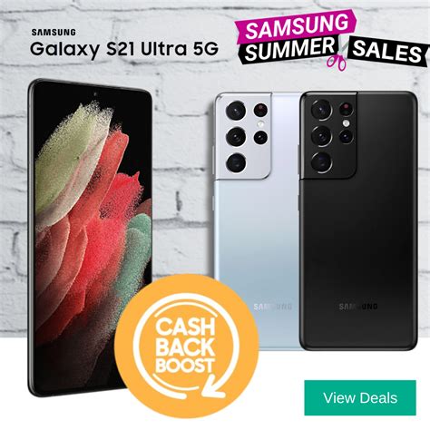 Galaxy S21 Ultra Deals with £150 Extra Samsung Cashback - Phones LTD