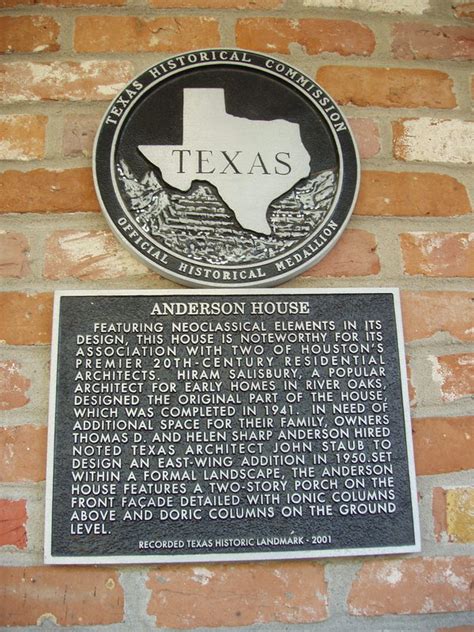 Anderson House - TEXAS HISTORICAL MARKERS