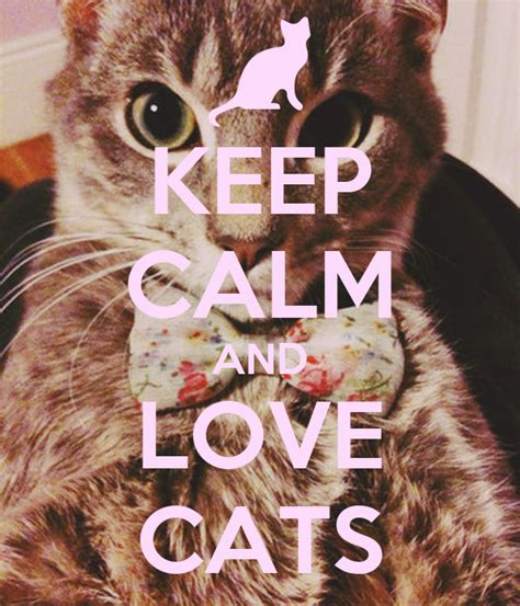 KEEP CALM AND LOVE CATS - KEEP CALM AND CARRY ON Image Generator