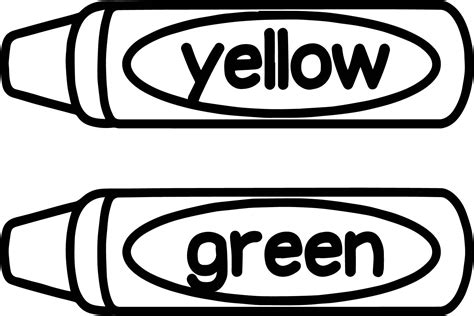 yellow & green crayon clipart 10 free Cliparts | Download images on ...