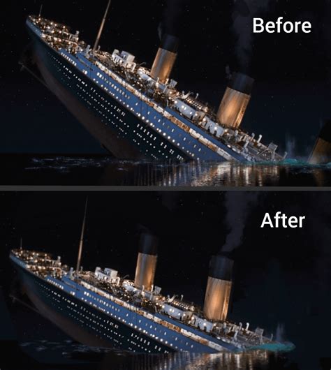 Sinking Titanic Animation