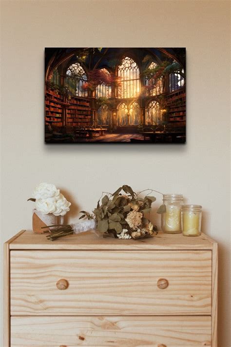 Mystical Library Canvas Art - Etsy