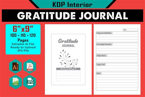 Gratitude Journal (Small) Graphic by Graphic & KDP Interior Shop ...