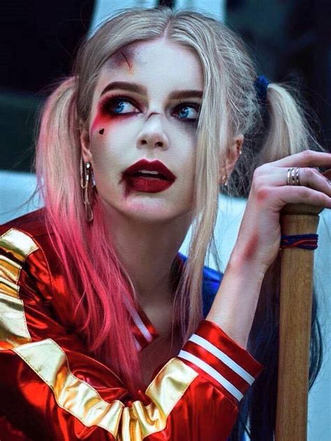 Harley Quinn Makeup, Harley Quinn Artwork, Harley Quinn Cosplay, Joker And Harley Quinn, Creepy ...