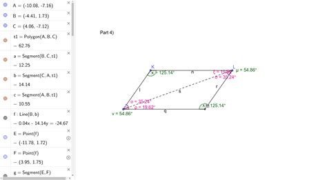 Conjectures and Angles Activity Geometry Math 11 – GeoGebra