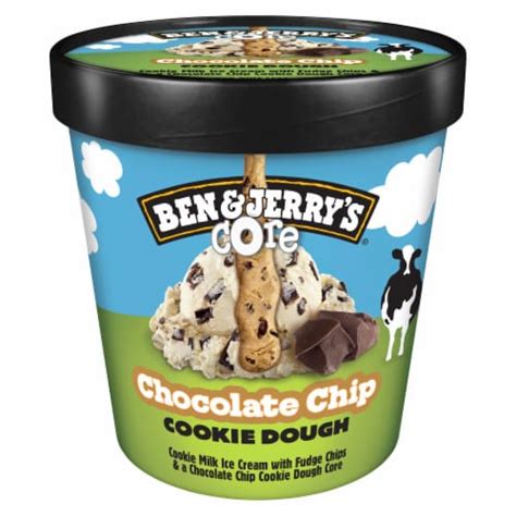 Ben & Jerry's Chocolate Chip Cookie Dough Core Ice Cream Pint, 16 oz - Kroger