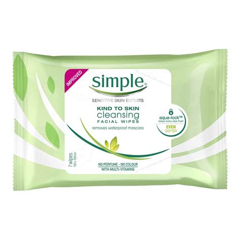 Simple Cleansing Wipes 7pk | Wilko