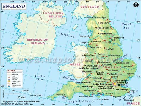 Map of England | England Map | England map, England travel, Map of great britain