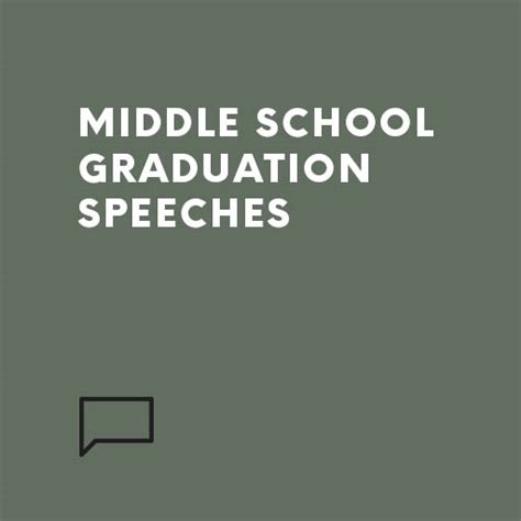 Middle school graduation speeches | Speechwriters.com