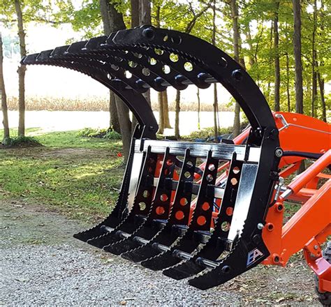 Best Rated 55 Inch Wicked Root Rake Grapple from Everything Attachments Skid Steer Attachments ...