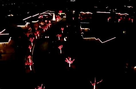 Drone Films Magical Synchronized Christmas Light Show