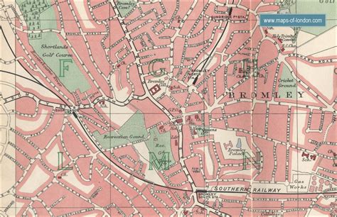 Map of Bromley, London