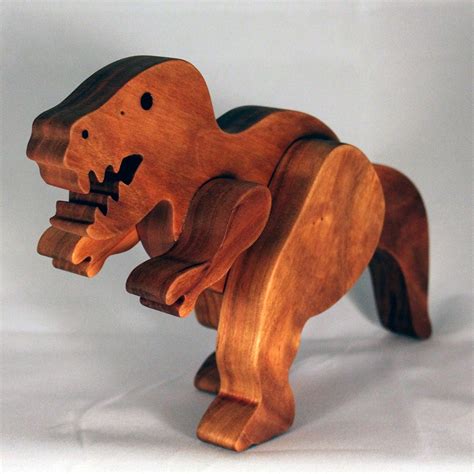 Wooden Toy Dinosaur T Rex Child Safe