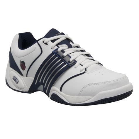 K-Swiss K Swiss Accomplish LS White / Navy (B3) Mens Trainers - K-Swiss ...