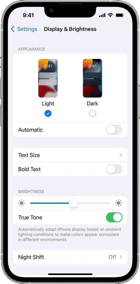 Adjust the brightness and color temperature on your iPhone or iPad - Apple Support