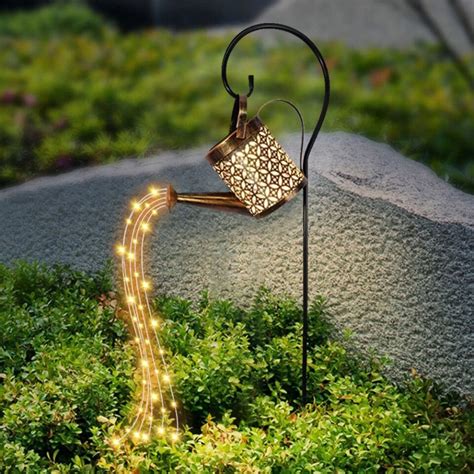 Solar Waterfall Lights Outdoor Garden – PLANETGO