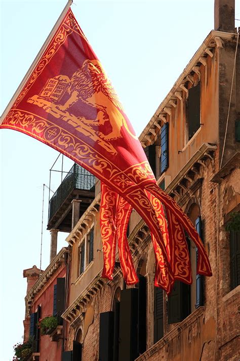 The Flag of Venice Photograph by Michael Henderson | Fine Art America