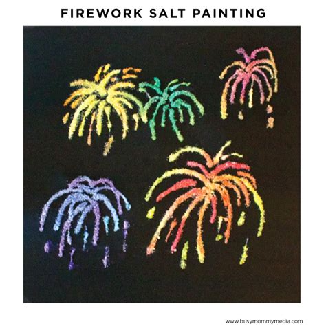 Firework Salt Painting