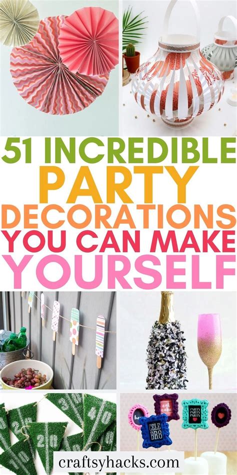 51 Easy DIY Party Decorations | Birthday party decorations diy, Cheap ...