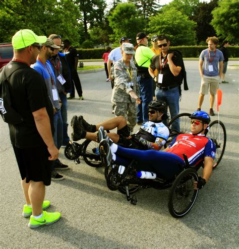 Army athletes line up their recumbent bikes before the start of the Warrior Trials | Article ...