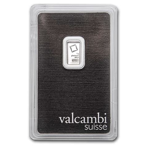 Buy 1 gram Platinum Bar - Valcambi (In Assay) | APMEX