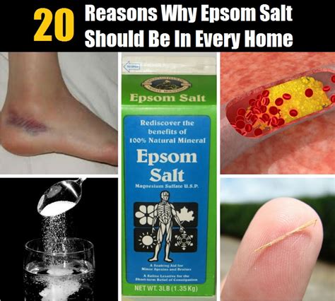 20 Mind Blowing Epsom Salt Uses - Why You Need It In Your Home