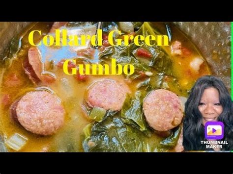 Collard Green Gumbo (delicious) #cooking #soulfood # dfaballin - YouTube