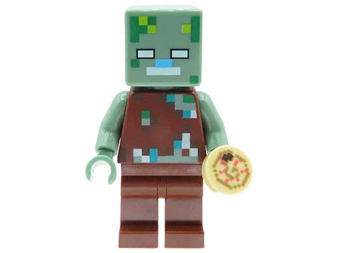 LEGO Minecraft Minifigure Drowned Zombie Ammonite - Etsy Australia