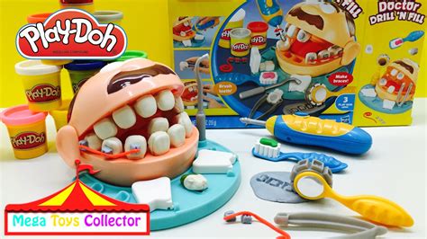 Play Doh Dentist Doctor Drill N Fill playset Mega Toys Collector ( Juego del Dentista juguetes ...