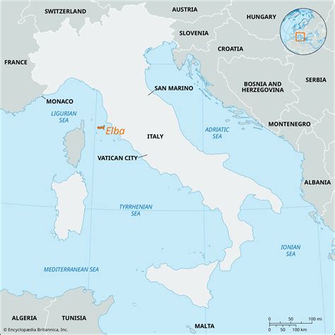 Map Of Italy Elba - Corrie Christina