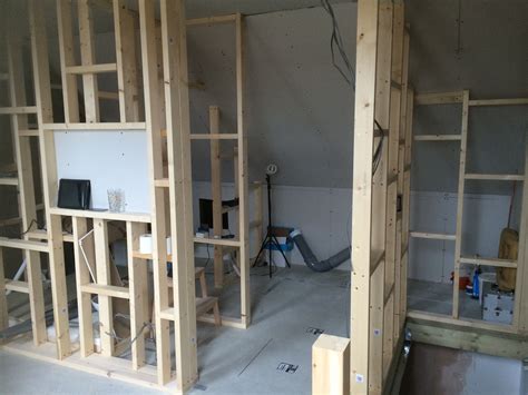 All internal stud walls complete, now for the mammoth task of plaster boarding it all! | Diy ...