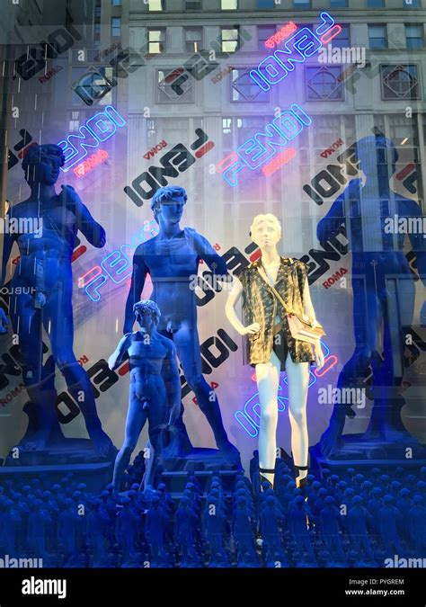 Window display at Bergdorf Goodman in NYC Stock Photo - Alamy