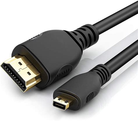 Micro HDMI to HDMI Adapter Cable, Wenter 6.5ft/2M Micro HDMI to HDMI Cable (Male to Male) for ...