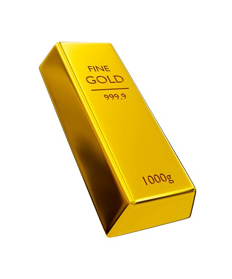 3d realistic fine gold. shiny gold bar. bullion. 3d rendering ...