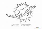 Miami Dolphins NFL Logo  Coloring Pages For Kids sketch template