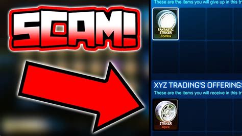 $1000 STRIKER WHITE APEX SCAM PRANK!! ( Rocket League Items ) - YouTube