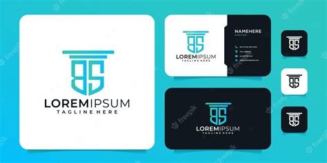 Premium Vector | Modern monogram initial letter bs logo design template