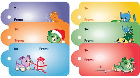 Scout & friends holiday gift tags