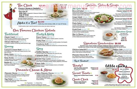 Menu at Chicken Salad Chick restaurant, Flowood